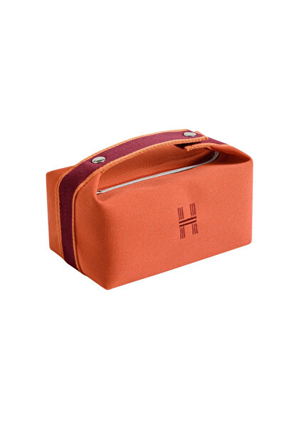 glitters Canvas Travel Makeup Pouch with Handle Button Design