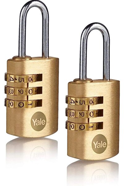 Yale 22 mm Şifreli Pirinç Asma Kilit 2 Li