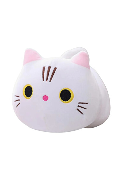 Toyska Plush toy Cat pillow, hypoallergenic filling, 45x26x26 cm, white