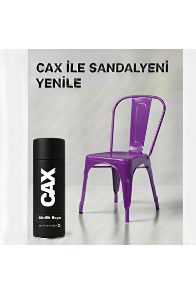 caxcolors CAX COLORS Metal Ahşap Plastik Sandalye Sprey Boya 400ml - Çizilmel...