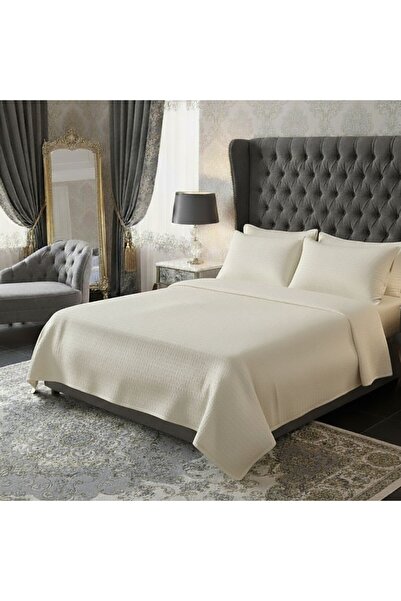 Pucioasa Διπλά κρεπ σεντόνια με παπλωματοθήκη 180x220cm, 100% βαμβάκι, κρεμ