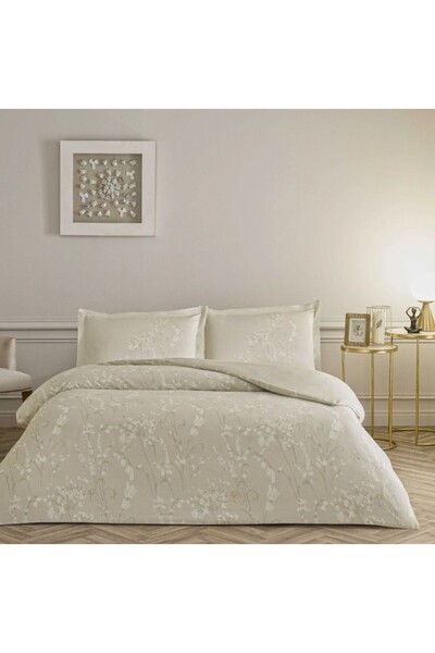Taç 100% satin cotton bed linen, floral pattern, TAC Mako-Satin, Glint Tas (B...