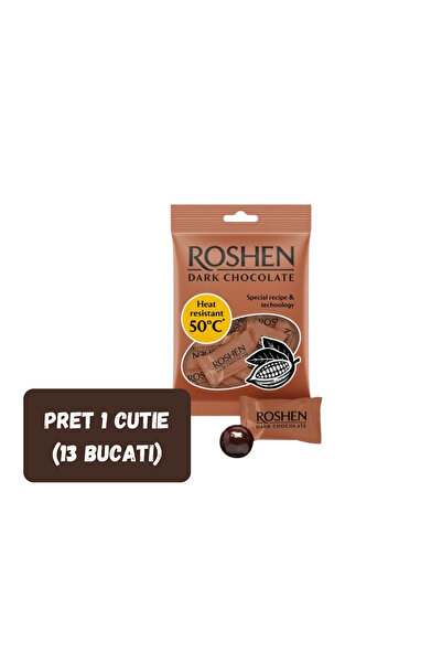 Roshen SET DE 13 BUCATI - Ciocolată neagră. Rezistentă la căldură 80g