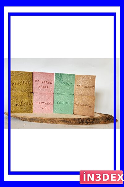 İN3DEX Economical Family Size Herbal Mixed Soap Set - 8-Piece Advantage Pack