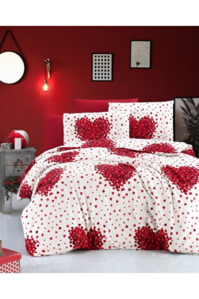 Pucioasa Lenjerie de pat bumbac, Ralex Pucioasa, Inimi Rosii RNFN19