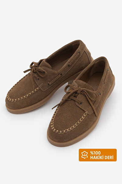 Marjin Pantofi casual de damă din piele naturală, cu șireturi și detalii din ...