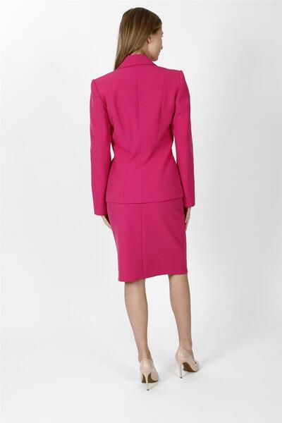 ÖNDER ÖZSOY Jacket with Lapel Pockets Modern Jacket & Short Pencil Skirt Wome...