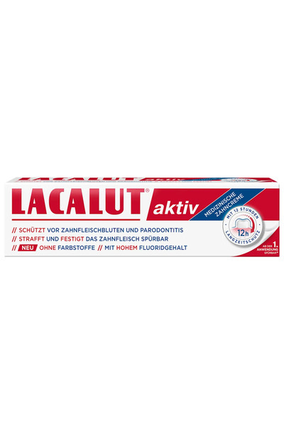 lacalut Aktiv Medikal Diş Macunu 100 ml – 12 Saat Uzun Süreli Koruma, Diş Eti...