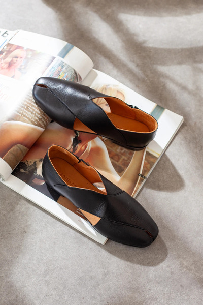 Adım Adım Women's Genuine Leather Ballerinas