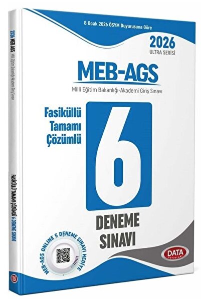 Anla Kazan Yayınları Data 2026 MEB-AGS Tüm Dersler 6 Deneme Fasikül Çözümlü U...