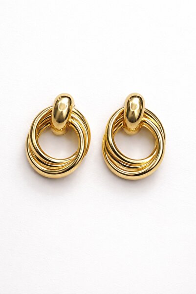 Jack Ferrero أقراط نسائية من الذهب الصلب / مناسبة للاستخدام اليومي