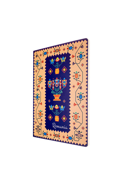 Magnetella Agenda nedatata, Covor oltenesc, A5, foi albe, 14,9 x 21 cm, 160 p...