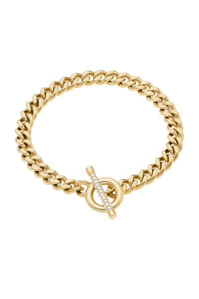 Fossil Carlie T-Bar Edelstahl-Damenarmband JF04957710