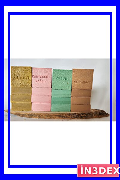 İN3DEX مجموعة صابون عشبي اقتصادي للعائلة - عبوة من 16 قطعة