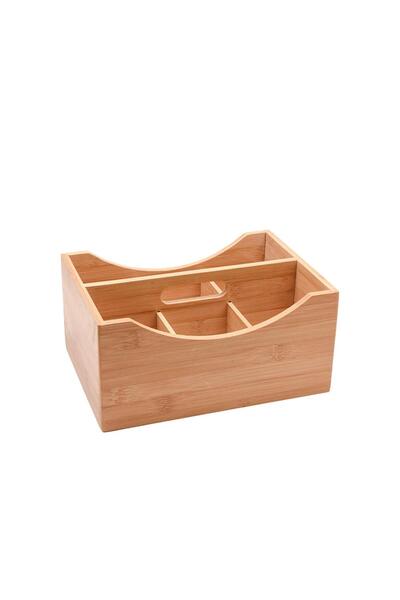 MİEN منظم أدوات المائدة المتين المصنوع من الخيزران -7B94