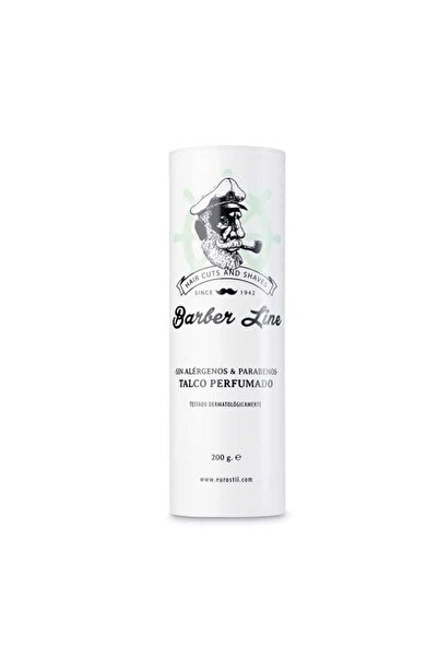 EURO Barber Line Perfumed Talc Without Allergens And Parabens 200Gr. Eurostil