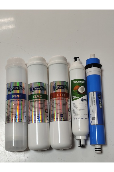 puretech Yakut ve optima su arıtma cihazı 6 lı filtre seti