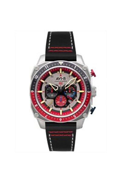 AVI 8 AVI-8 AV-4100-03 Ceas barbatesc Hawker Hunter Cronograf Dual Time 43 mm...