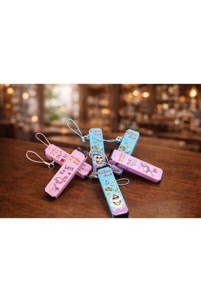 ASMENTUM Çakmak – Askılı Anahtarlık Model | Renkli & Desenli