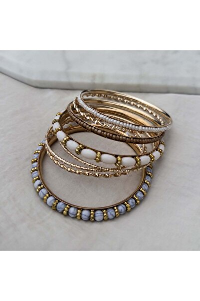 MOONGLOW ACCESSORIES Set of eight bracelets