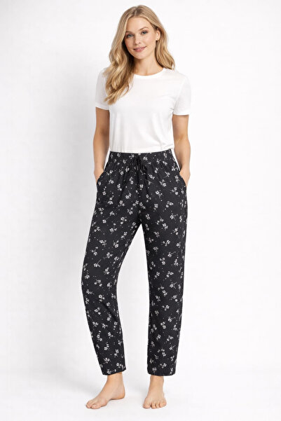 Pemilo Women's patterned lycra single bottom with pockets