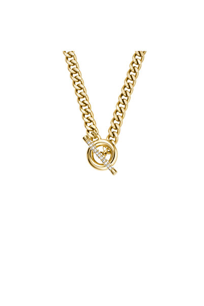 Fossil Carlie T-Bar Edelstahl-Damenhalskette JF04956710