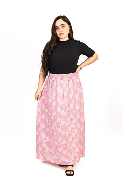 LINELLE Pink Floral Printed Woven Skirt