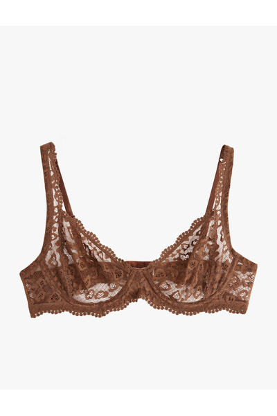 Koton Unpadded Underwire Lace Bra