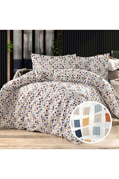 Pucioasa Double crepe bed linen with elastic for mattress 180x200cm, BBC 100%...