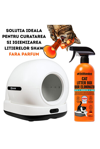 PetStandard Professional Enzymatic Cat Litter Odor Eliminator, Unscented, 750 ml