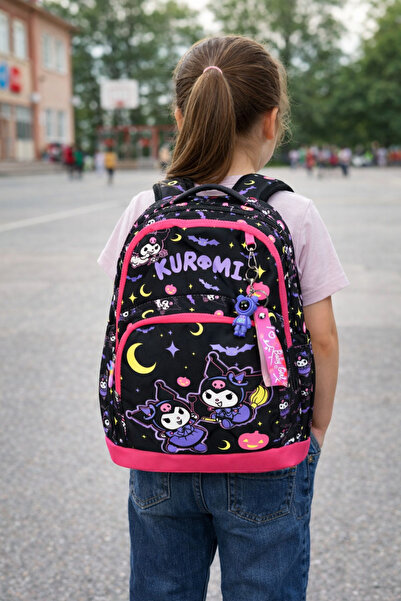 BARLİZ Σχολικό σετ 3 τεμαχίων με σχέδια Kuromi, θήκη για στυλό, τσάντα φαγητο...