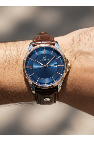 Momentus Kahverengi Deri Kordon Erkek Kol Saati KC361T-11KR