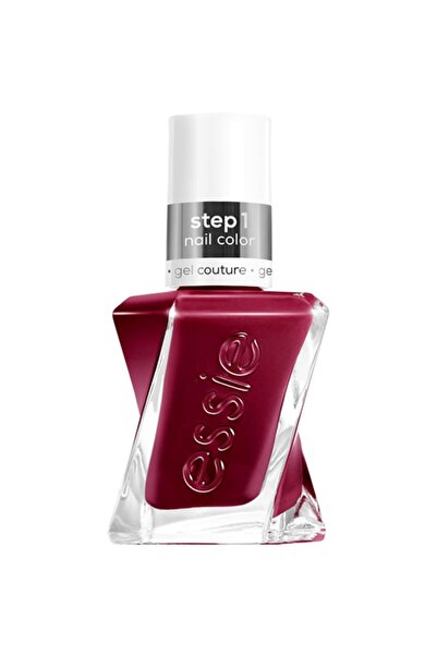 ESSİE Gel Couture 2-Step Longwear Nail Polish, Gala-Vanting, Deep Red Nail Po...