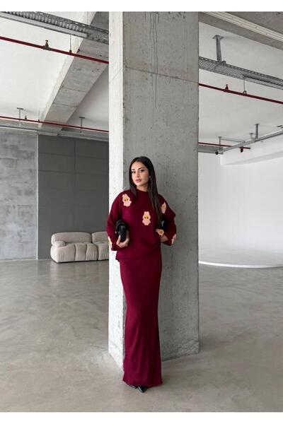 inowesta trend طقم نسائي من قطعتين: سترة تريكو نصف طول وفستان بنمط سوزين لابو...