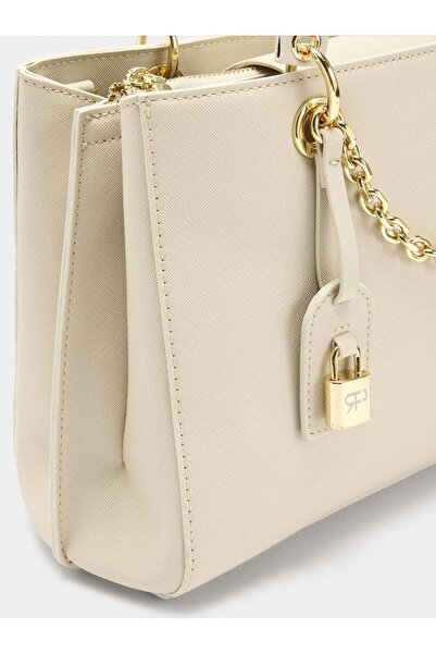 PARFOIS Dokulu ve Çıkabilir Charm Aksesuarlı Tote Çanta