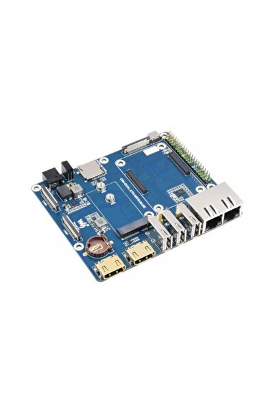 GÜMRÜK BEY Waveshare Raspberry Pi CM4 Dual ETH Base Board (WiFi6 Destekli)