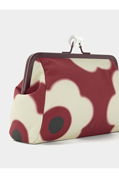 PARFOIS Çiçek Desenli Makyaj Çantası