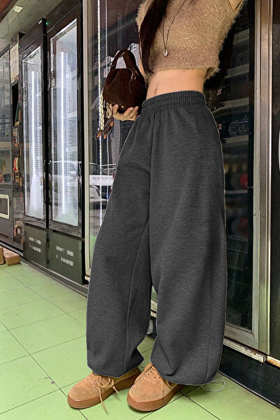 BSBSPOR Rahat Günlük Erkek Kadın Uyumlu Ayarlanabilir Paçalı Eşofman Altı Baggy