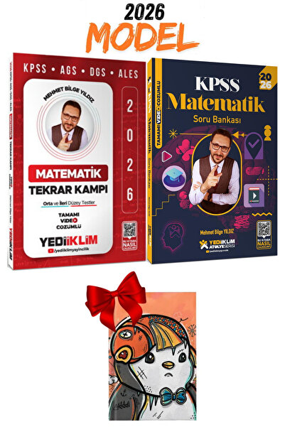 Yediiklim Yayınları 2026 KPSS AGS DGS ALES Matematik Tamamı Video Çözümlü Tek...