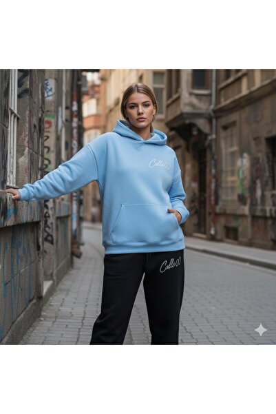 bellanova طقم بدلة رياضية نسائية فاخرة من Calle 00 مكونة من 3 خيوط واسعة الحجم -