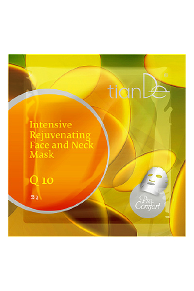 TianDe Rejuvenating face and neck mask "Coenzyme Q10", 1 pc.