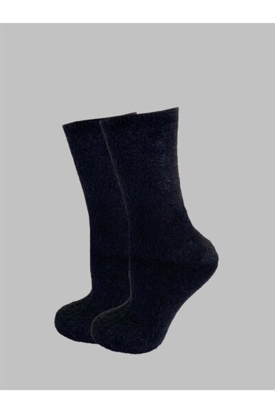 OBJE Women's Black Bearded Long Socks
