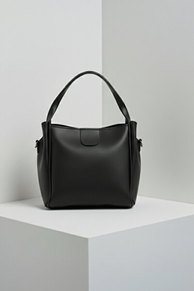 Lesa Wear Geantă neagră de mână și de umăr pentru femei