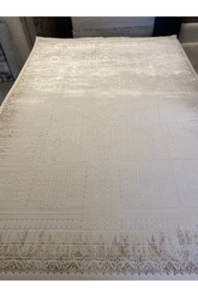 KARAR HALI İnce parlak halı bej rengi