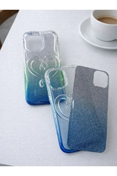 Olinza Shop حافظة سيليكون شفافة متوافقة مع هاتف iPhone 11 - متدرجة الألوان، م...