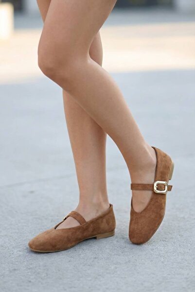 NAVİSHOES Women's Buckle-Strapped Elastic Easy-To-Wear Summer Suede Dowry Bun...