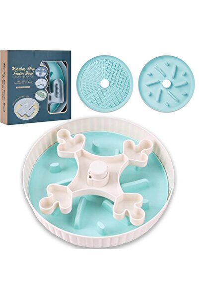 STEEIRO Castron pentru hranire lenta caini si pisici, Joc interactiv labirint...