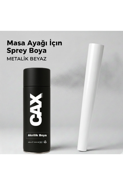 caxcolors CAX COLORS Masa Ayağı Mobilya Sprey Boya 400ml - Metal Ahşap Plasti...