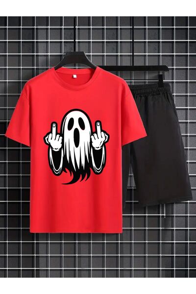 orwen life est. 2022 Oversize Unisex Shorts Set – Ghost Middle Finger Print, ...