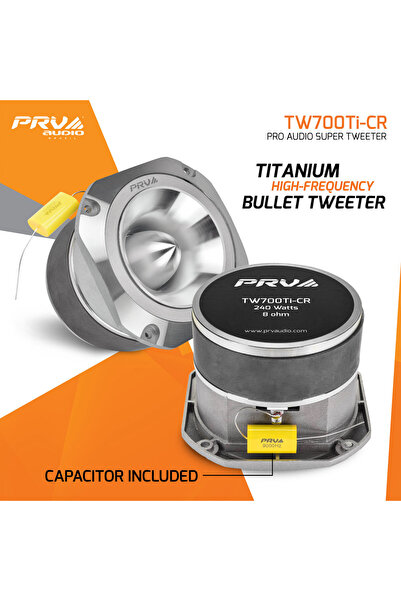 PRV AUDIO Deniz Sound Garage PRV 10 cm Tweeter TW700Tİ-CR 8 Ohm 240 Watt 120 ...